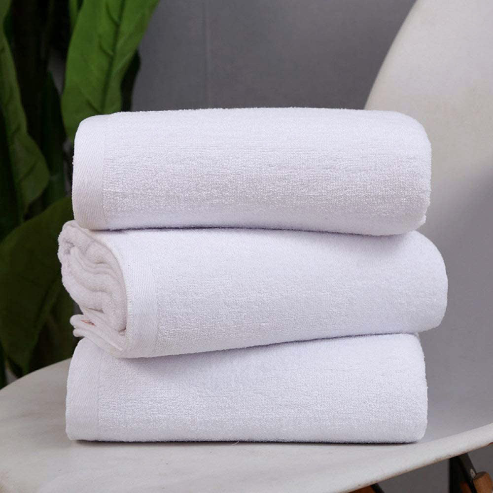 Luxury Hotel 100% Cotton White Bath Towel