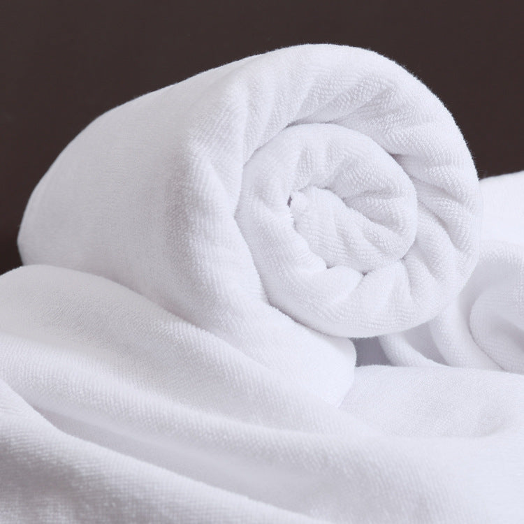 Luxury Hotel 100% Cotton White Bath Towel