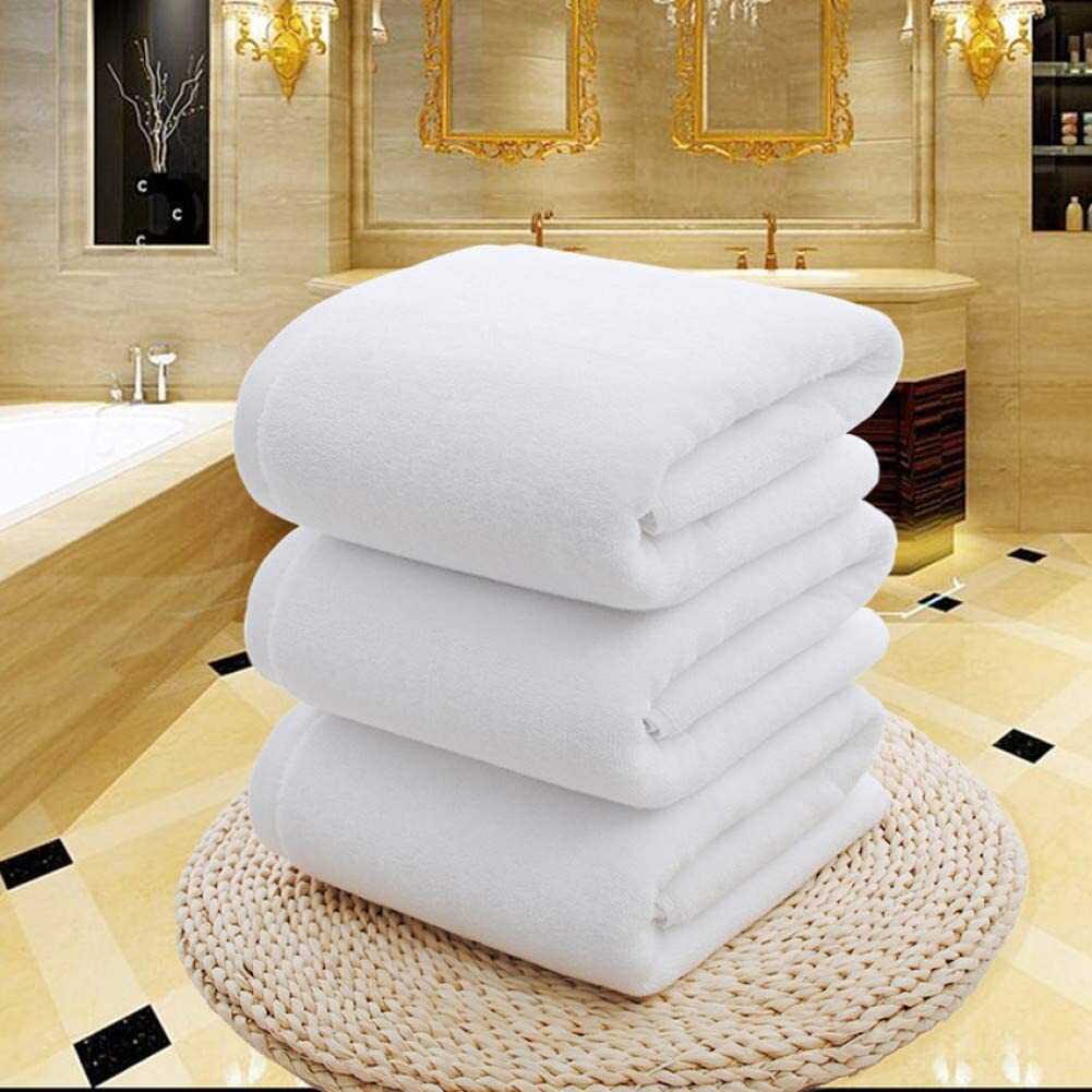 Luxury Hotel 100% Cotton White Bath Towel