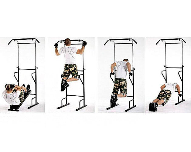 Multifunction Power Tower Home Gym Dip Bar Exercise Bench Pull Up Stand Fitness Station