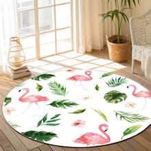 Lush Plush Infinity Round Tropical Rug