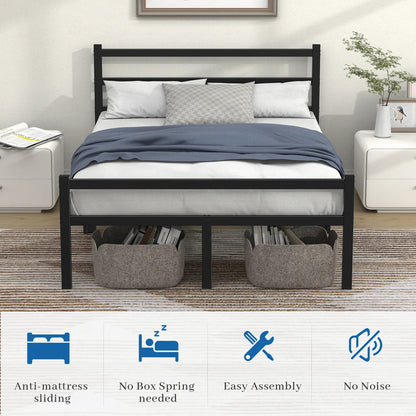 Ultimate Comfort Queen Innerspring Mattress & Heavy-Duty Bed Frame Set