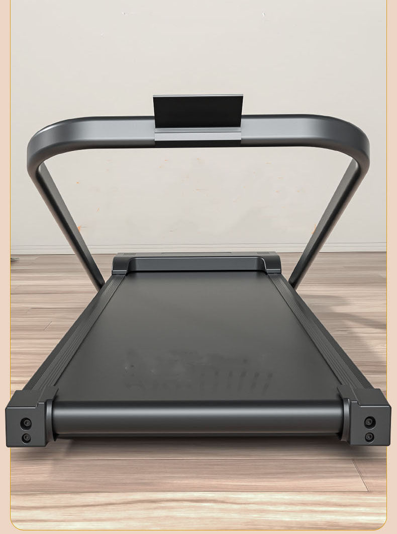 2-in-1 Fitness Foldable Electric Treadmill Space-Saving Machine Walking Running Pad