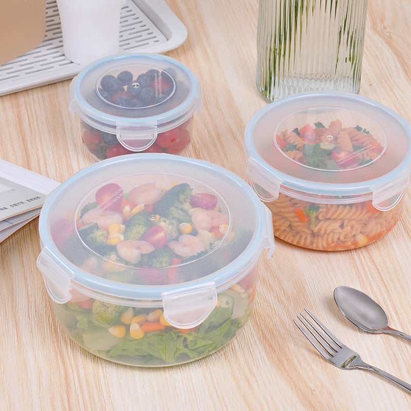 4 X Food Storage Containers Set with Lids (Set of 4, Round)