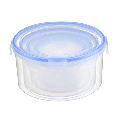 4 X Food Storage Containers Set with Lids (Set of 4, Round)