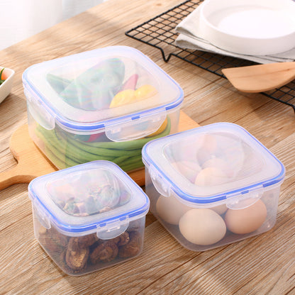 4 X Food Storage Containers Set with Lids (Set of 4, Square)