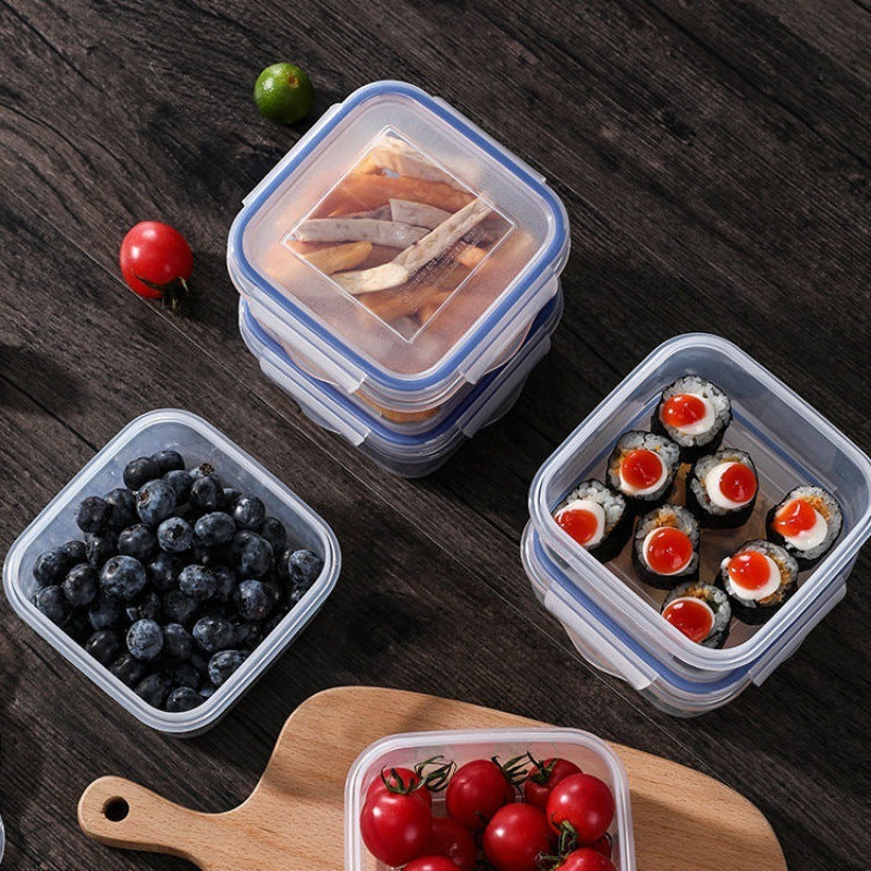 4 X Food Storage Containers Set with Lids (Set of 4, Square)