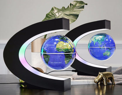 Magnetic Floating Rotating World Globe LED Cool Gift