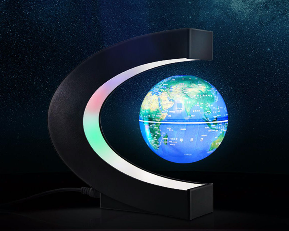 Magnetic Floating Rotating World Globe LED Cool Gift