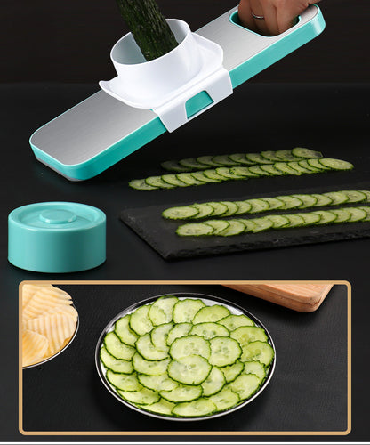 Stainless Steel Vegetable Fruit Slicer Food Processor Cutter Grater Set