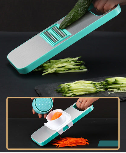 Stainless Steel Vegetable Fruit Slicer Food Processor Cutter Grater Set