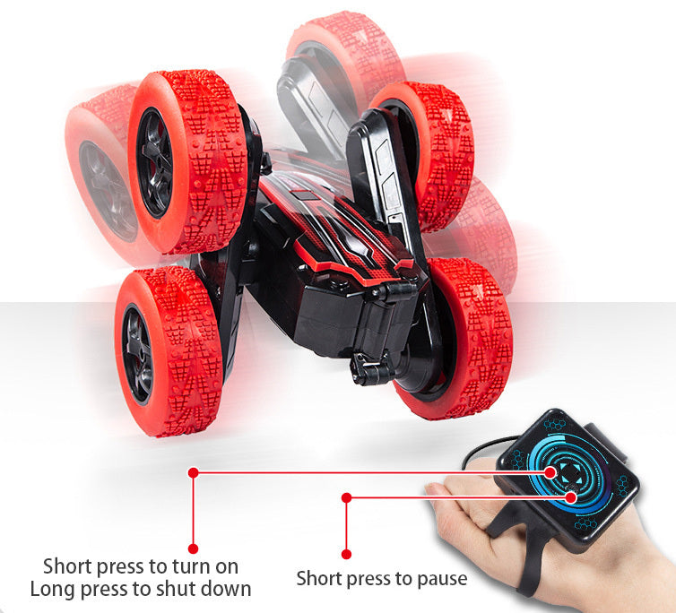 All Direction Gesture Remote Control Stunt Car (Red)