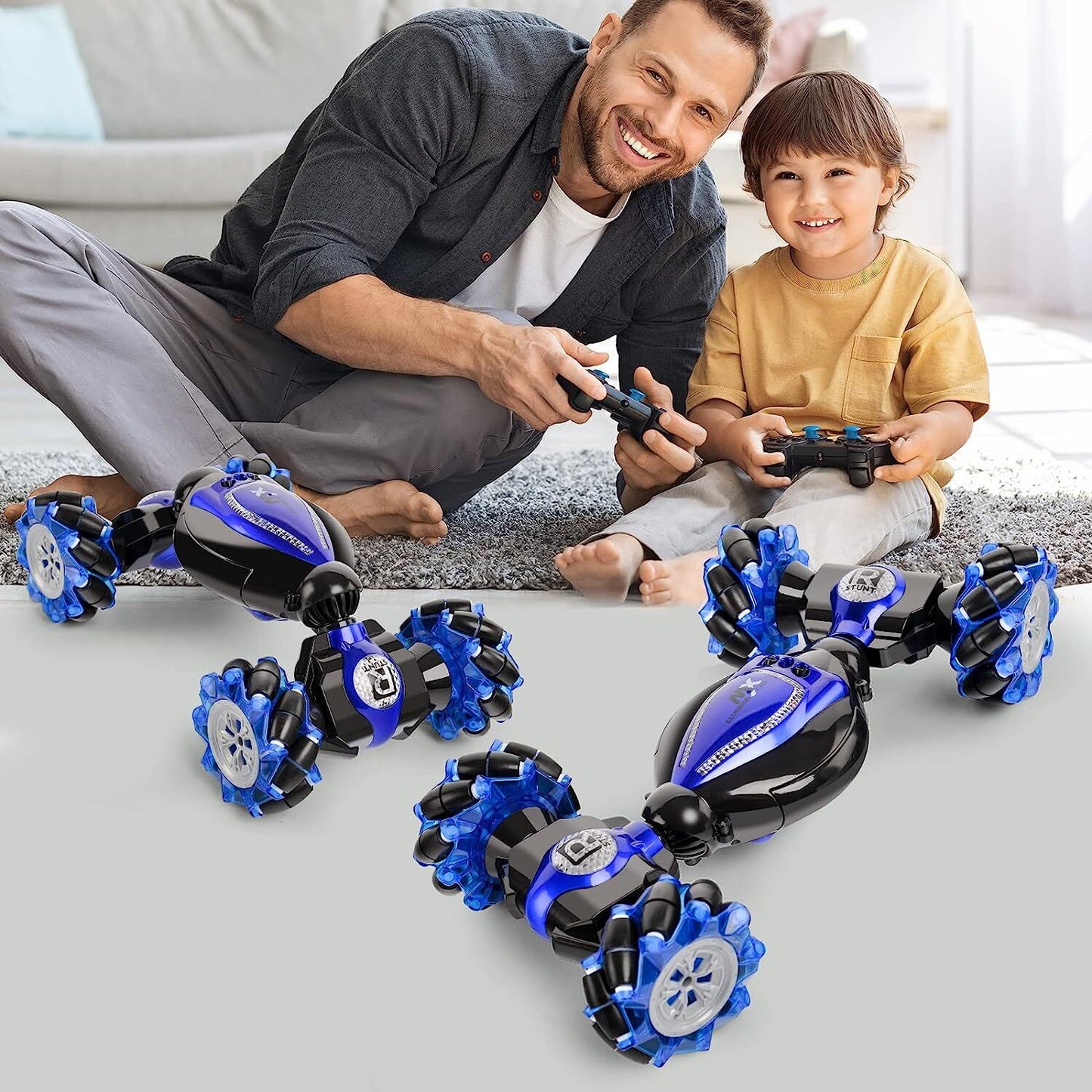 Hand Gesture Remote Control Twister Stunt Car (Blue)