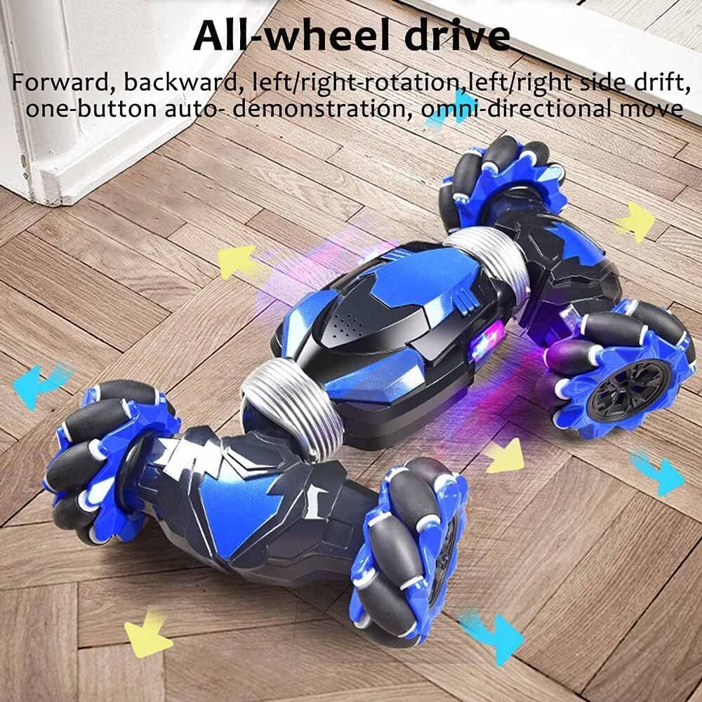 Hand Gesture Remote Control Twister Stunt Car (Blue)