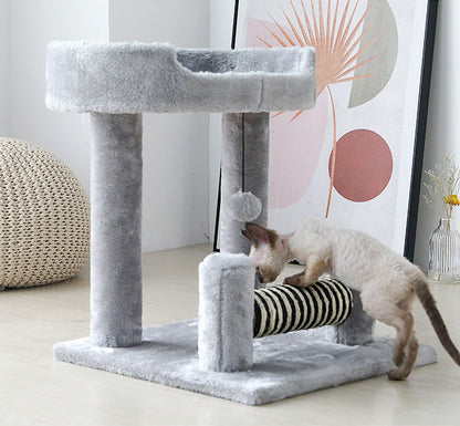 Multi-Level Cat Tree Playhouse Tower Scratcher Bed