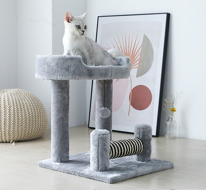 Multi-Level Cat Tree Playhouse Tower Scratcher Bed