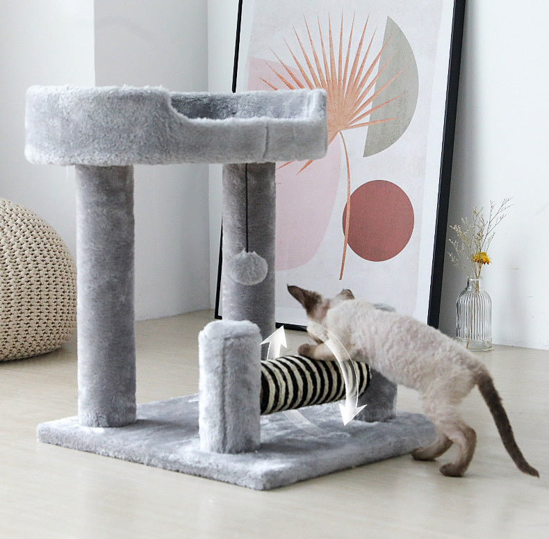 Multi-Level Cat Tree Playhouse Tower Scratcher Bed