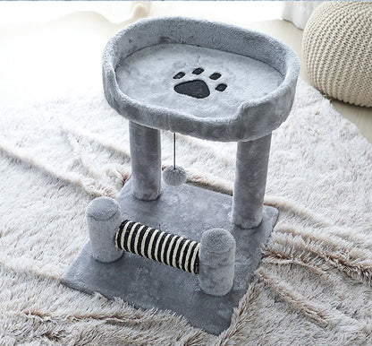 Multi-Level Cat Tree Playhouse Tower Scratcher Bed