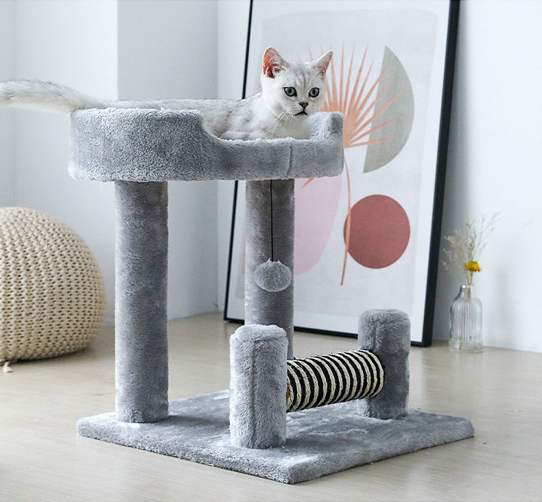 Multi-Level Cat Tree Playhouse Tower Scratcher Bed