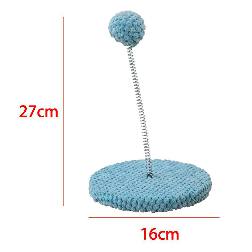 Cat Scratching Teaser Toy Spring Scratcher