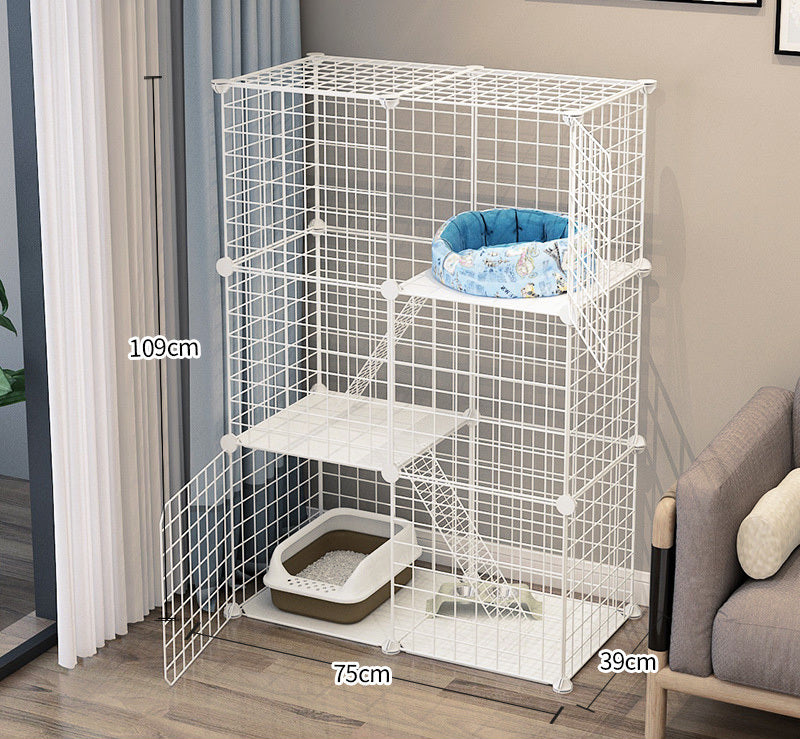 Large Pet Home Cat Cage Detachable Metal Wire Kennel Playpen Exercise Crate