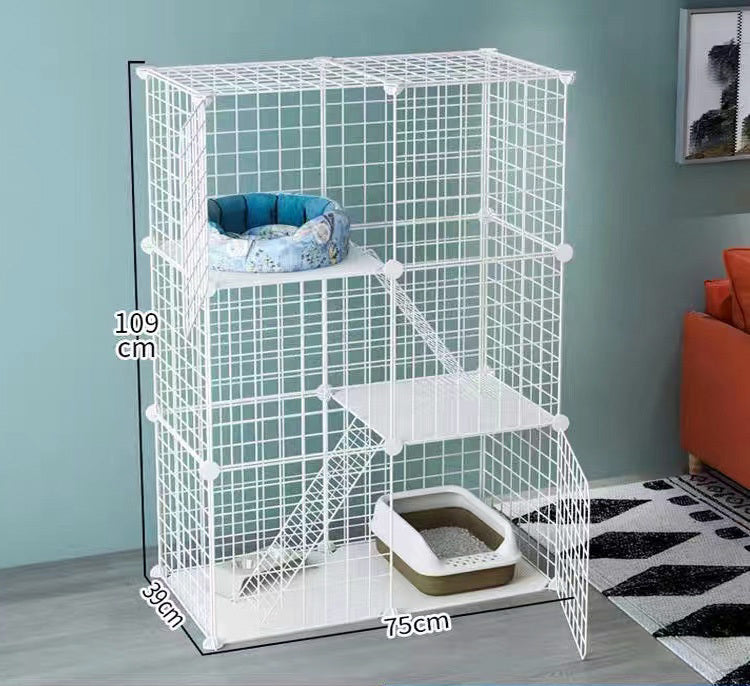 Large Pet Home Cat Cage Detachable Metal Wire Kennel Playpen Exercise Crate