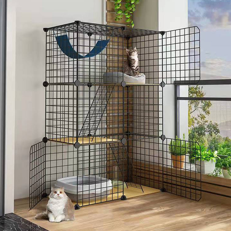 Large Pet Home Cat Cage Detachable Metal Wire Kennel Playpen Exercise Crate