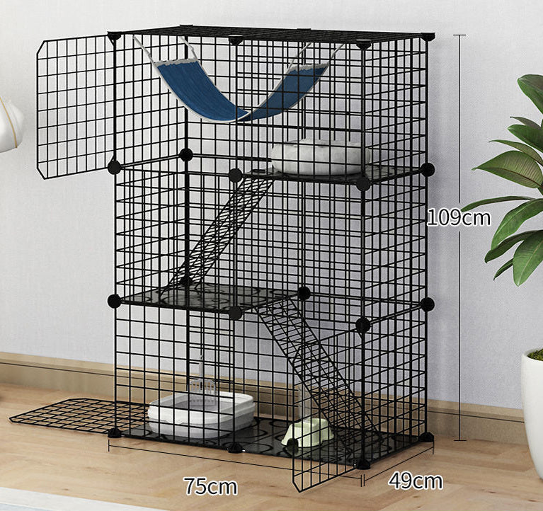 Large Pet Home Cat Cage Detachable Metal Wire Kennel Playpen Exercise Crate