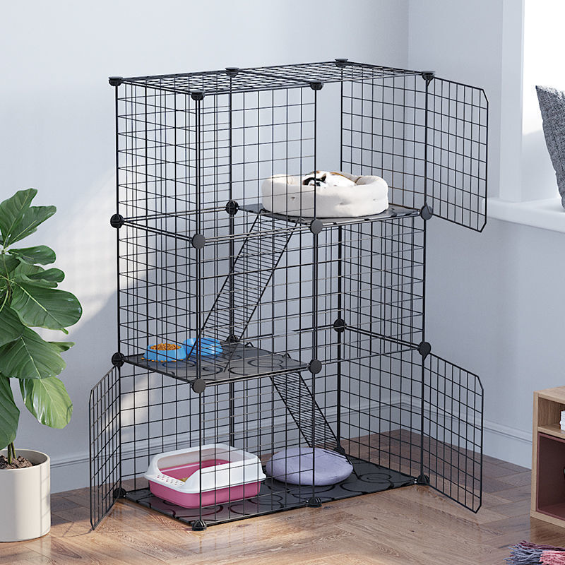 Large Pet Home Cat Cage Detachable Metal Wire Kennel Playpen Exercise Crate