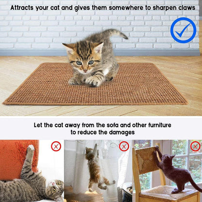 Cat Scratching Mat Sisal Scratching Post Carpet Rug Floor Pad Scratcher