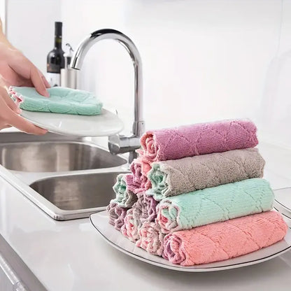 Pack of 20 Ultra Absorbent Multi-Purpose Microfiber Towels Cleaning Cloths