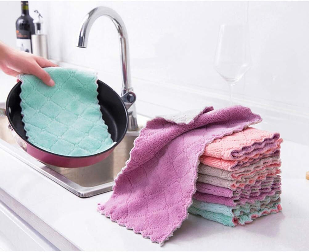 Pack of 20 Ultra Absorbent Multi-Purpose Microfiber Towels Cleaning Cloths