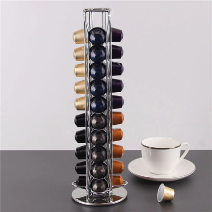 40 Coffee Capsules Pod Holder Stand Storage Dispenser Rack