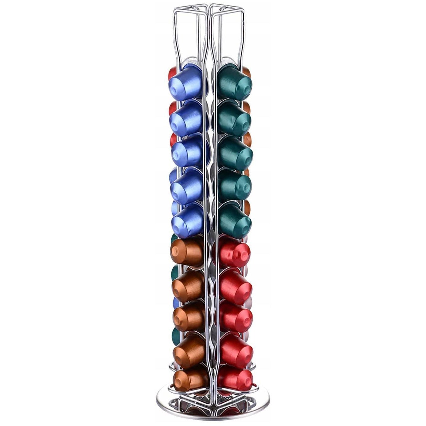 40 Coffee Capsules Pod Holder Stand Storage Dispenser Rack