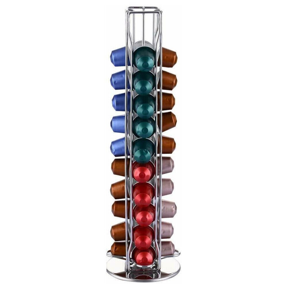 40 Coffee Capsules Pod Holder Stand Storage Dispenser Rack