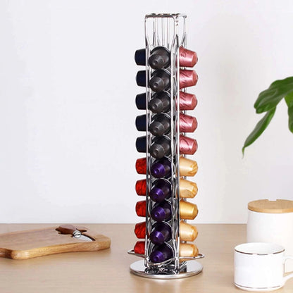 40 Coffee Capsules Pod Holder Stand Storage Dispenser Rack