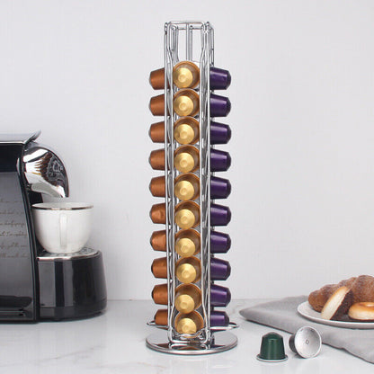 40 Coffee Capsules Pod Holder Stand Storage Dispenser Rack