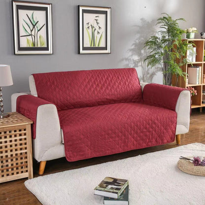 2-Seater Sofa Slipcover Quilted Couch Cover Water Resistant Furniture Protector