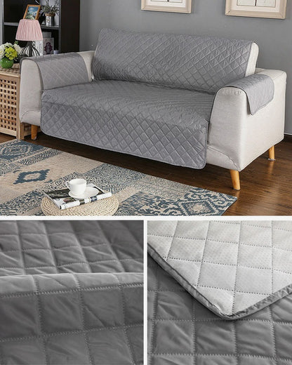 2-Seater Sofa Slipcover Quilted Couch Cover Water Resistant Furniture Protector