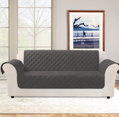 3-Seater Sofa Slipcover Quilted Couch Cover Water Resistant Furniture Protector