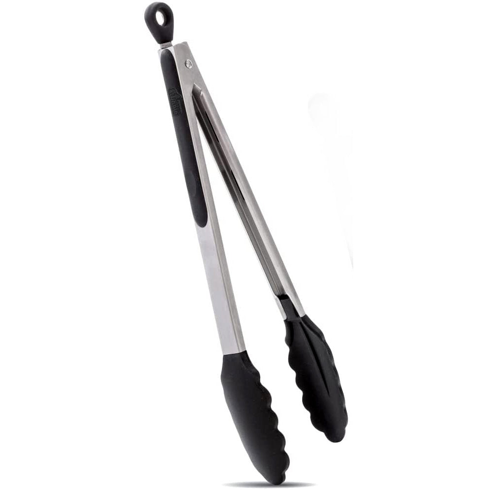 35cm Large Good Grip Silicone Stainless Steel Tongs