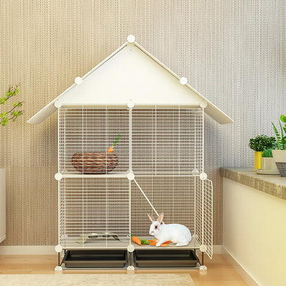 Pet Home Cat Cage Detachable Metal Wire Kennel Playpen Crate House