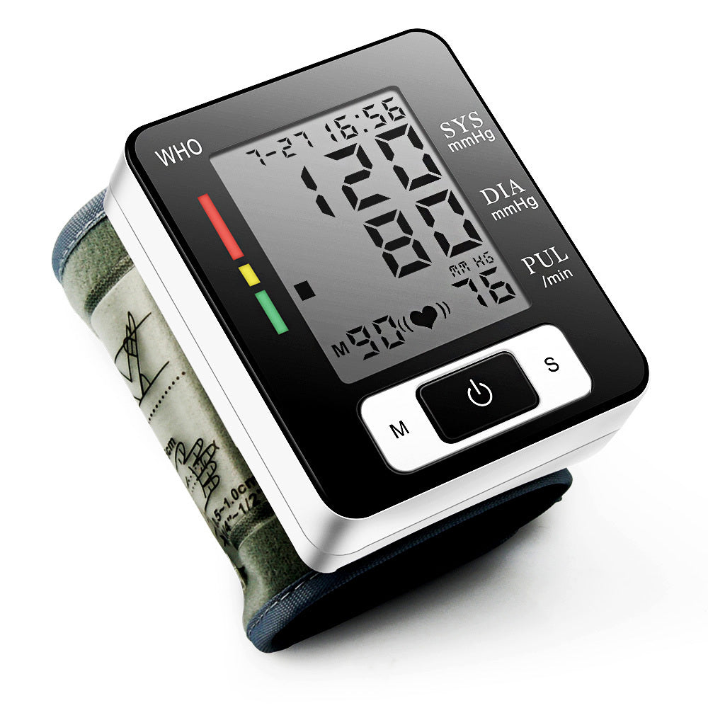 Automatic Wrist Blood Pressure Monitor Large LCD