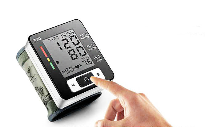 Automatic Wrist Blood Pressure Monitor Large LCD