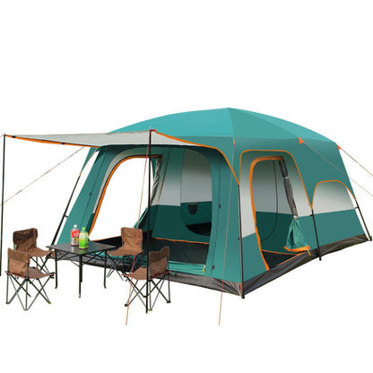 10-Person Large Family Outdoor Dome Camping Tent with Porch