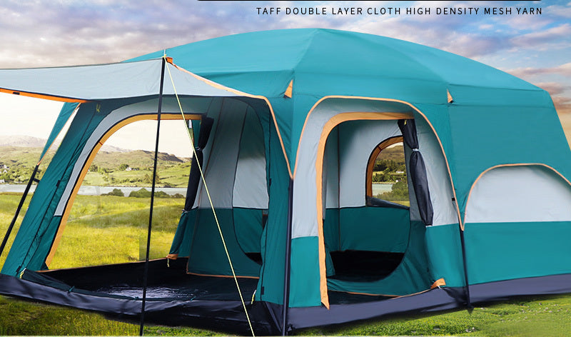 10-Person Large Family Outdoor Dome Camping Tent with Porch