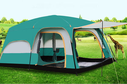 10-Person Large Family Outdoor Dome Camping Tent with Porch