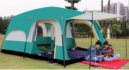 10-Person Large Family Outdoor Dome Camping Tent with Porch