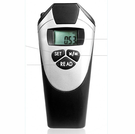 Portable Ultrasonic Laser Pointer Distance Meter Measurer