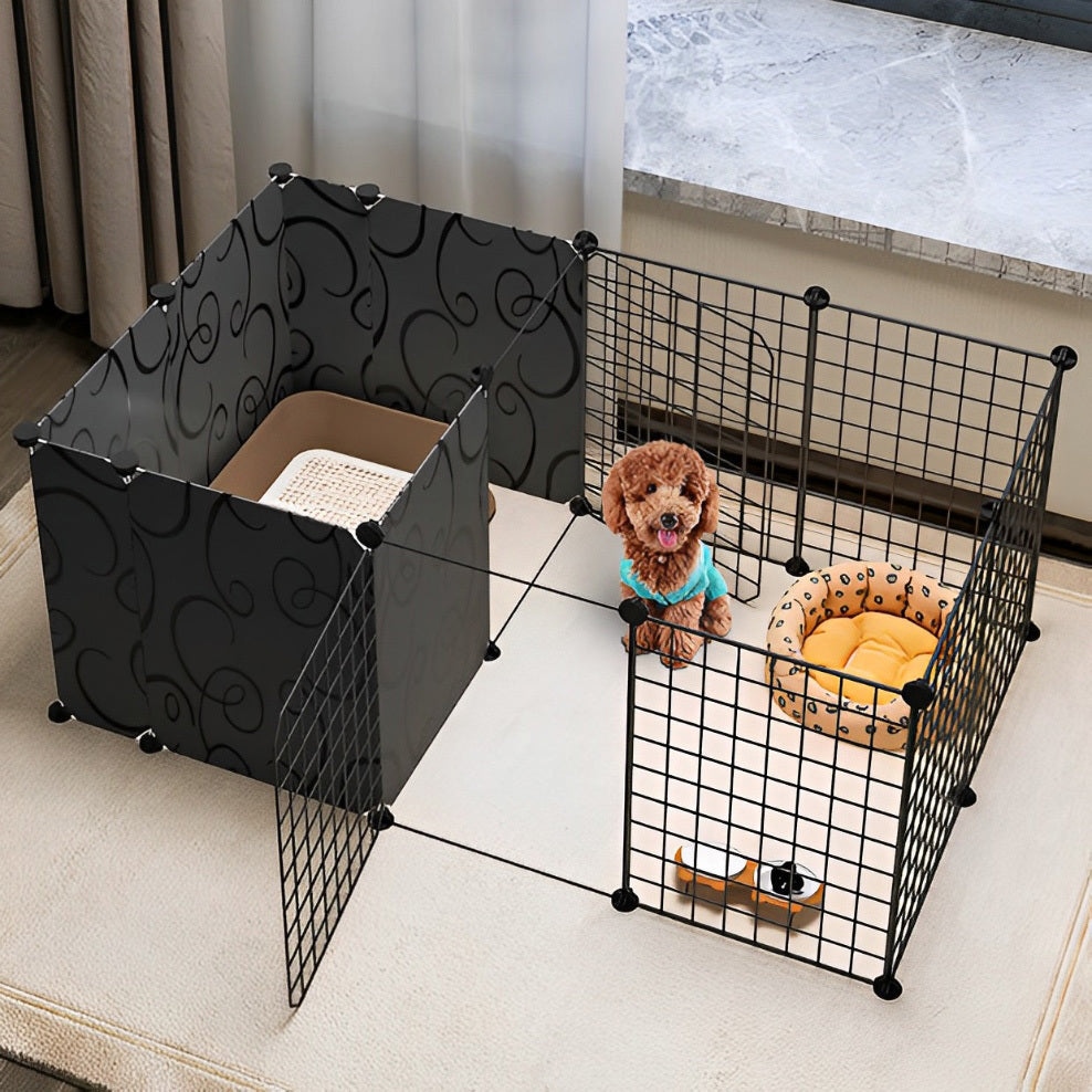 Pet Playpen Dog Kennel Enclosure Crate Cage Exercise Play Pen 127cm